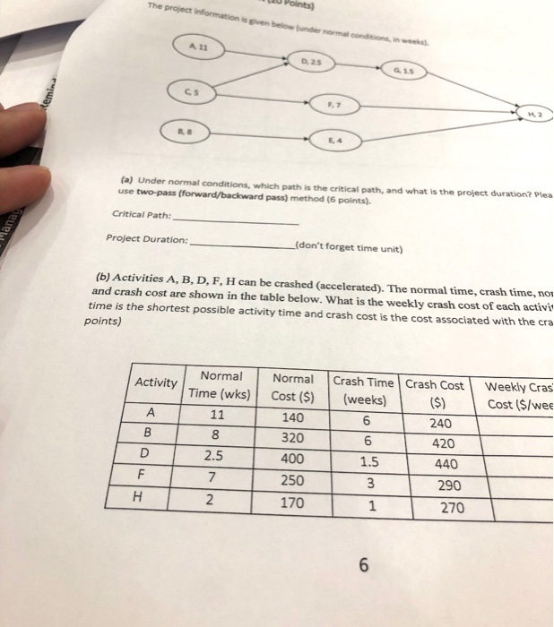 please help me with this question. The project