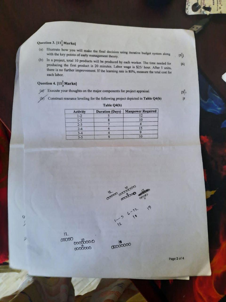Answer question no 4(b) in details. Question 3.