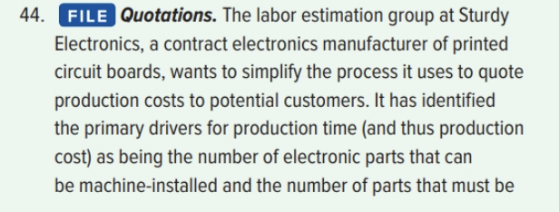 Quotation Table 44. FILE Quotations. The labor