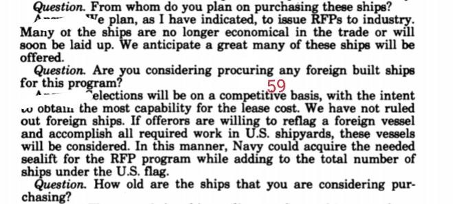 Question. From whom do you plan on purchasing