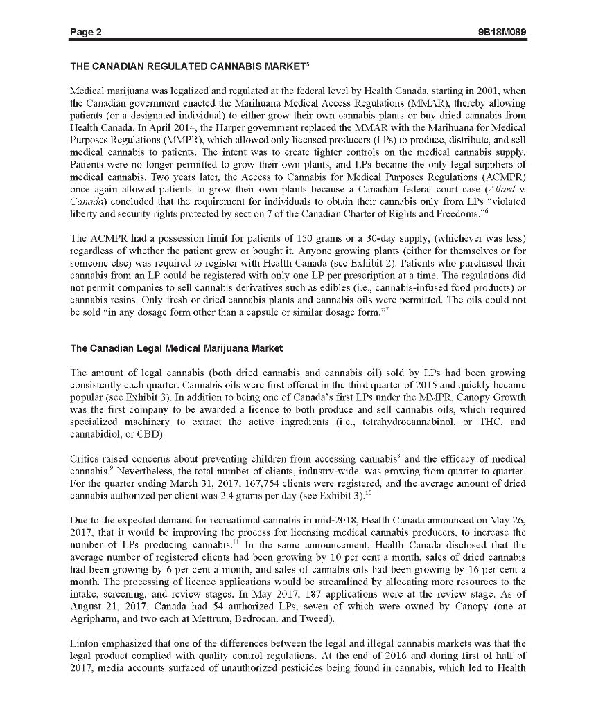 Conduct an internal analysis of Canopy. What