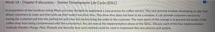 Week 14 - Chapter 9 discussion - System