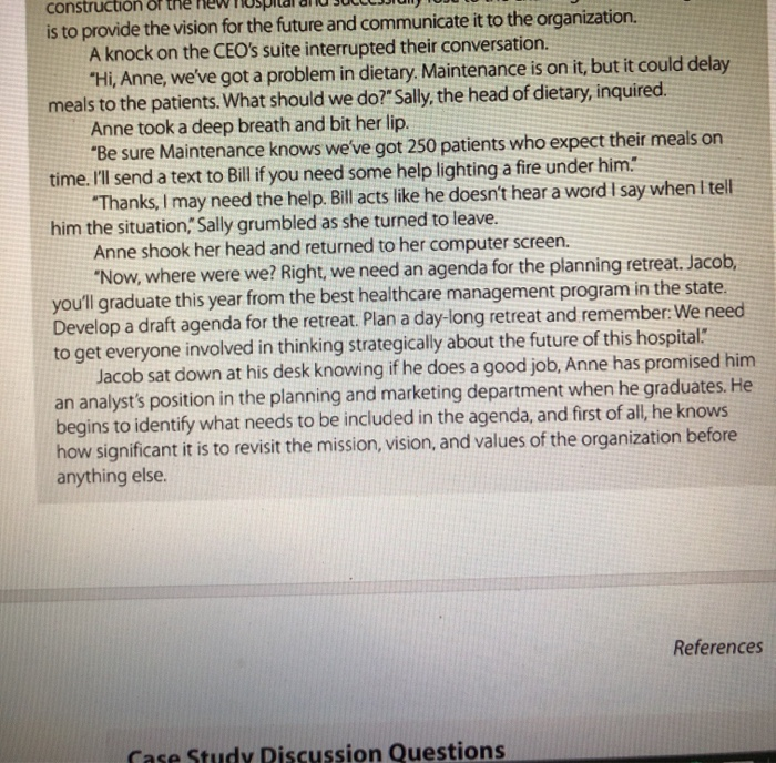 WCASE STUDY: Strategic Planning Retreat Agenda "I