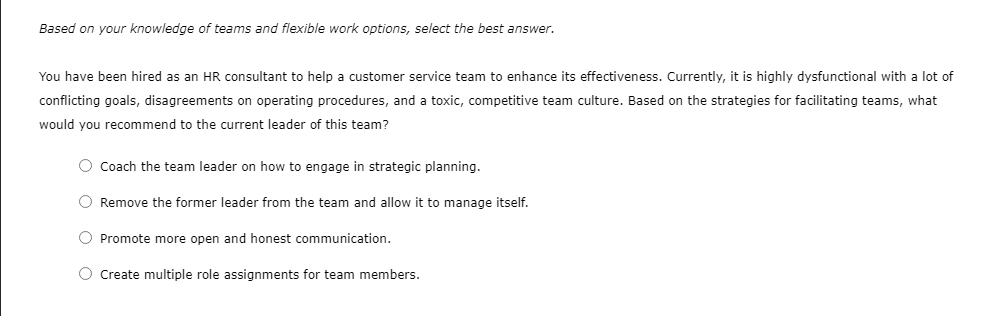 Select the best answer to complete the following