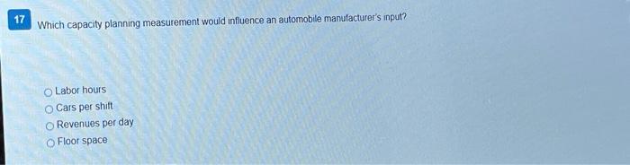 16 Which two location factors should an