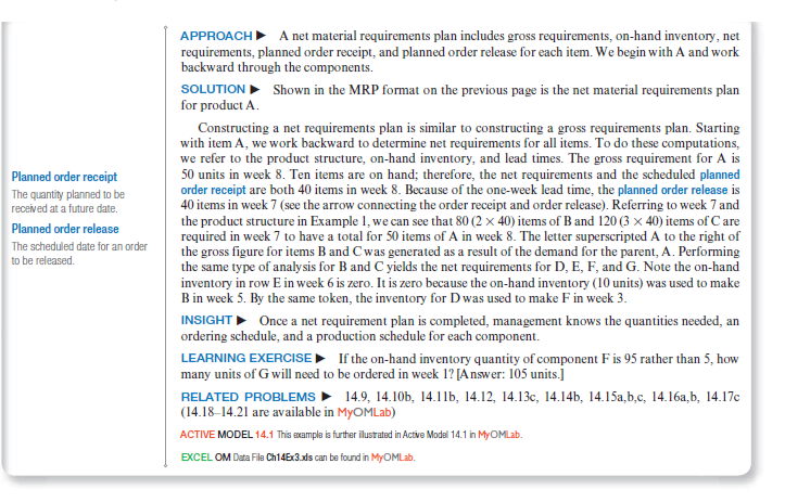 Example 3 DETERMINING NET REQUIREMENTS Speaker
