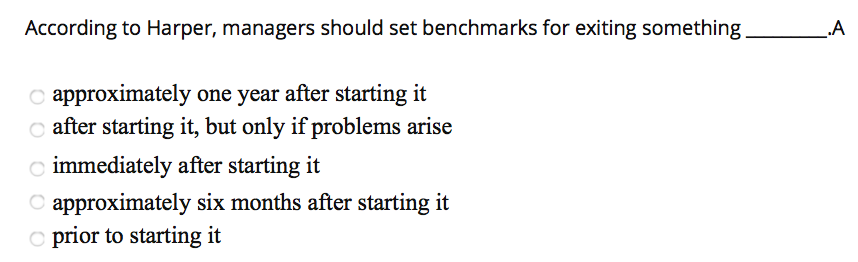 According to Harper, managers should set