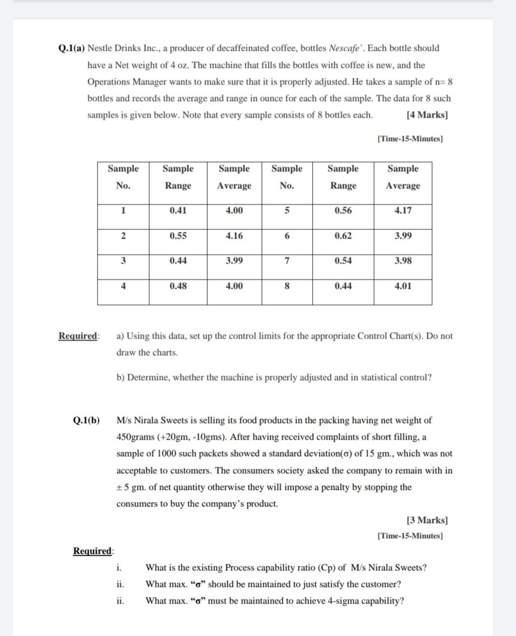 Solve the above questions step by step with