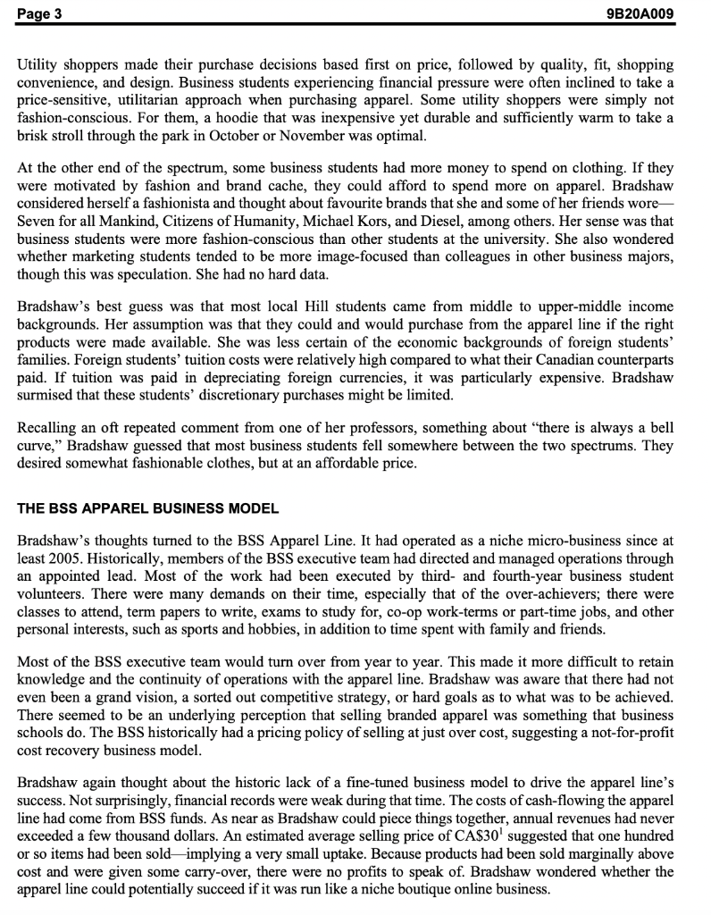 read case study above and answer the question