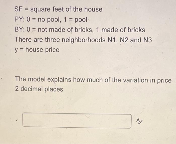 SUMMARY OUTPUT Regression Statistics Multiple R