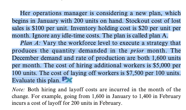use excel om aggregate planning software to solve