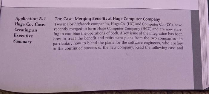 Prepare an executive summary according to the