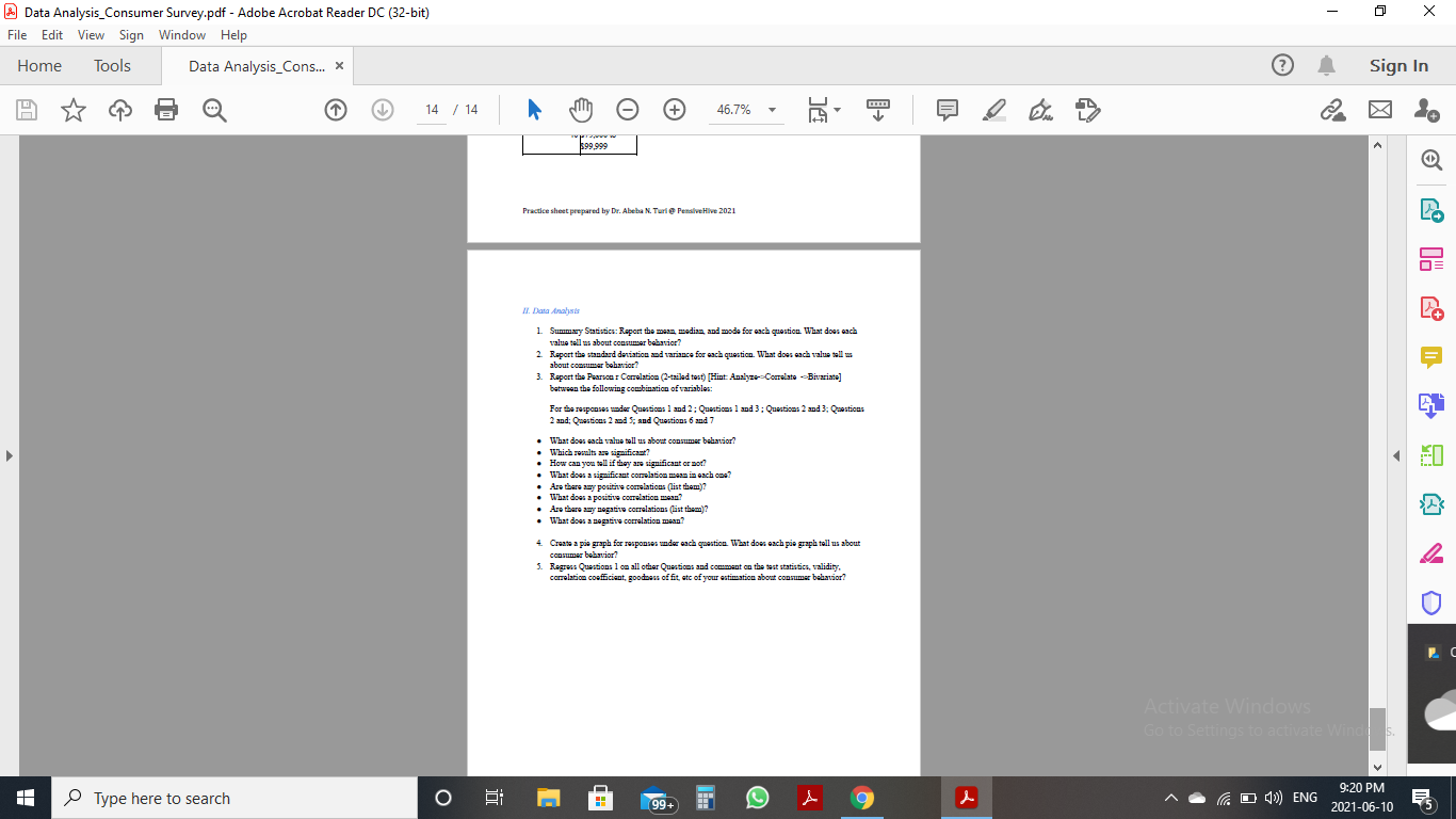 - A Data Analysis Consumer Survey.pdf - Adobe