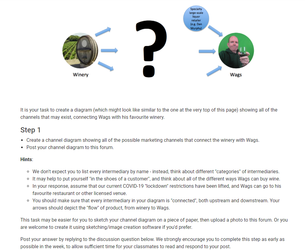 Marketing Activity 9.1 - Marketing Channels