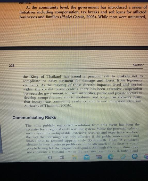 Write a reflective summary of the case study,