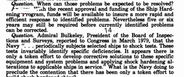 Question. When can those problems be expected to