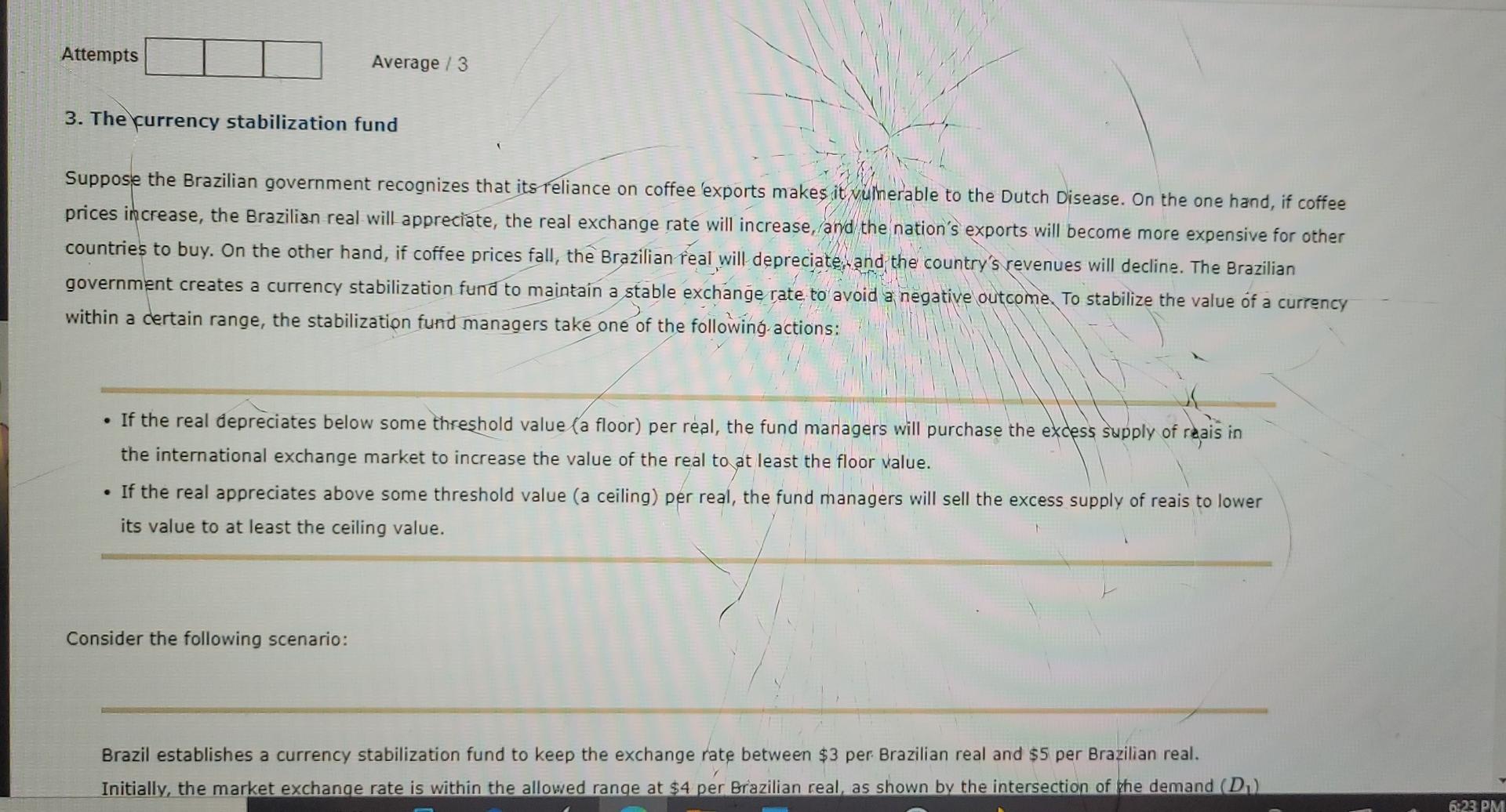 Attempts Average / 3 3. The currency