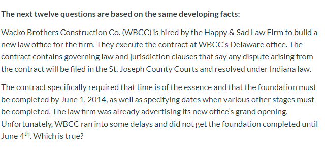 56 The next twelve questions are based on the