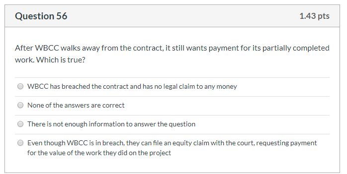 56 The next twelve questions are based on the