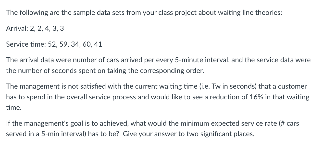 The following are the sample data sets from your