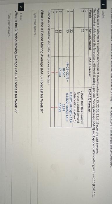 Weekly sales of a hammer at a hone improvement
