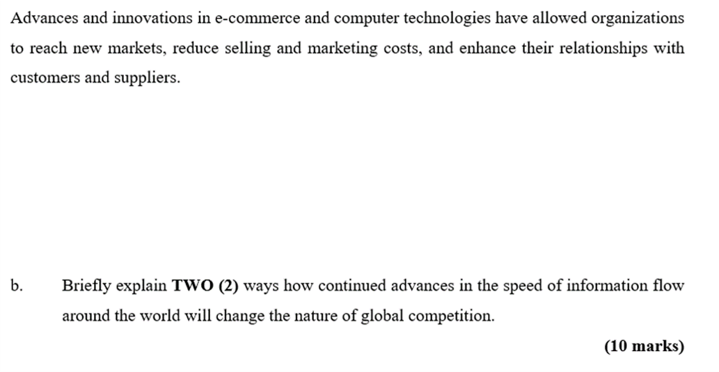 Advances and innovations in e-commerce and