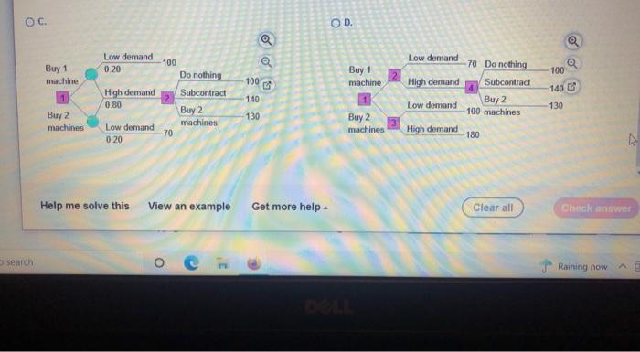 A manager is trying to decide whether to buy one