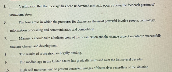 5. Verification that the message has been