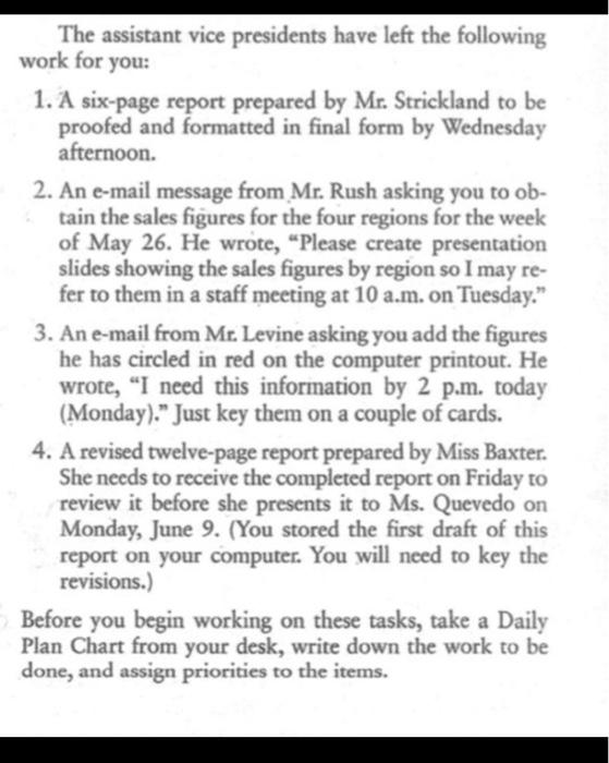 The assistant vice presidents have left the