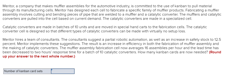 Meritor, a company that makes muffler assemblies