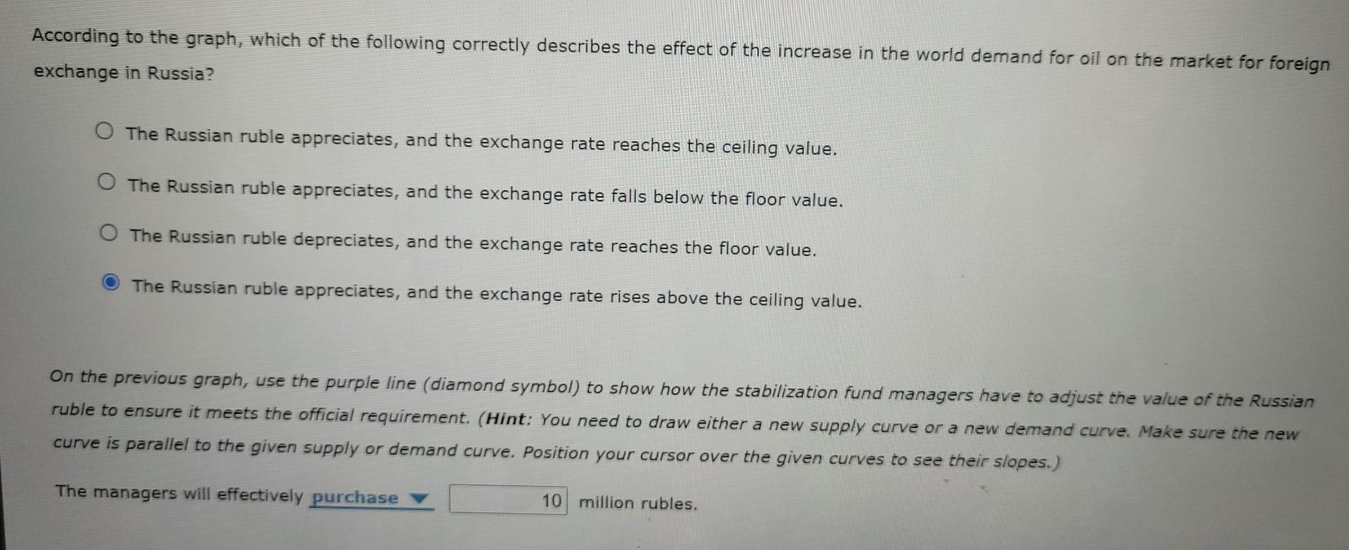 Suppose the Russian government recognizes that