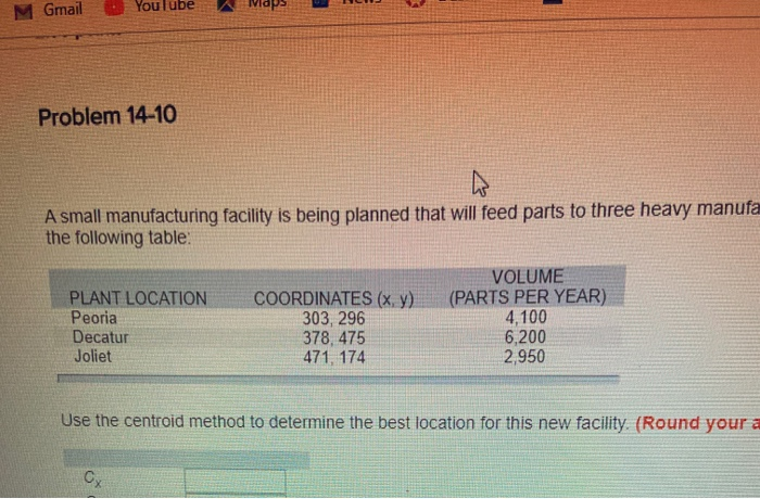 M Gmail YouTube Maps Problem 14-10 A small
