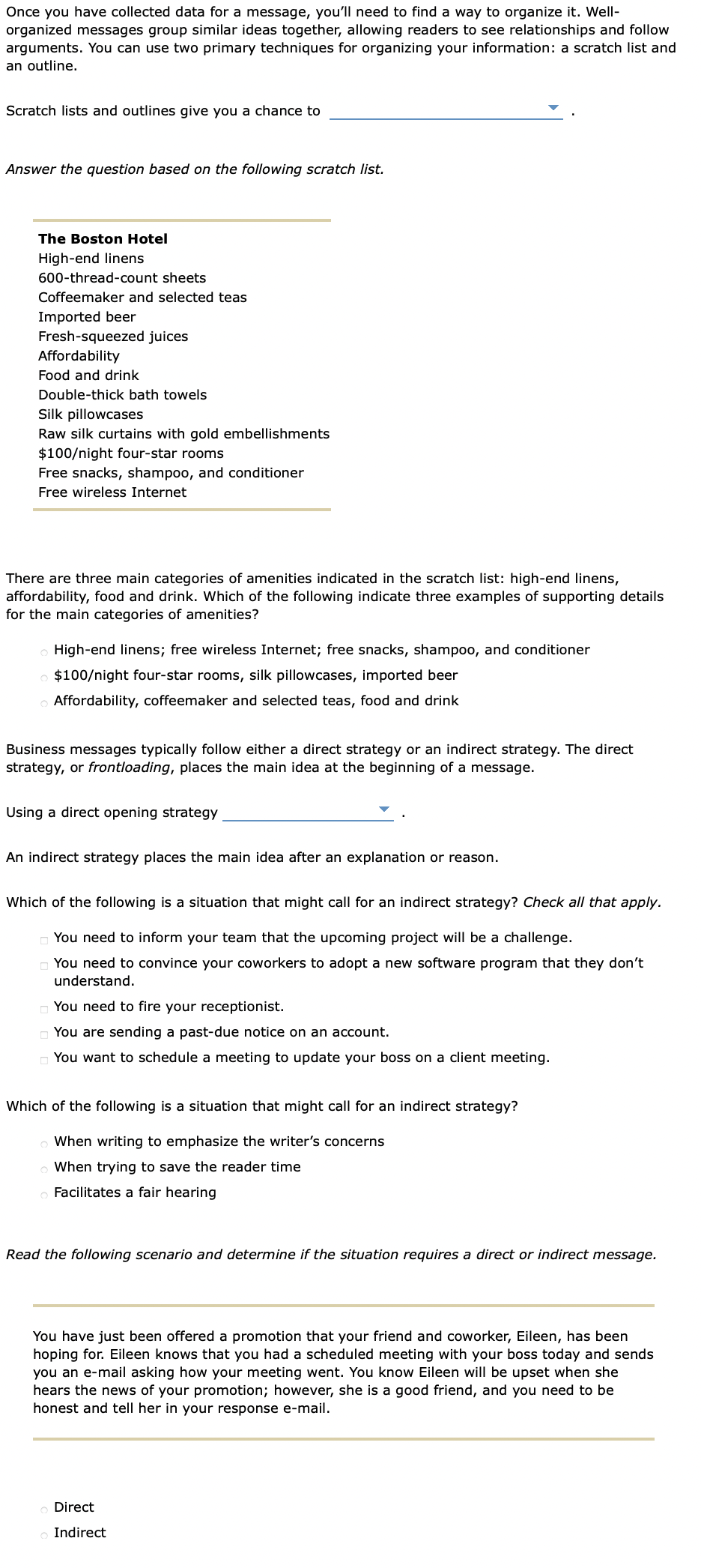 Once you have collected data for a message,