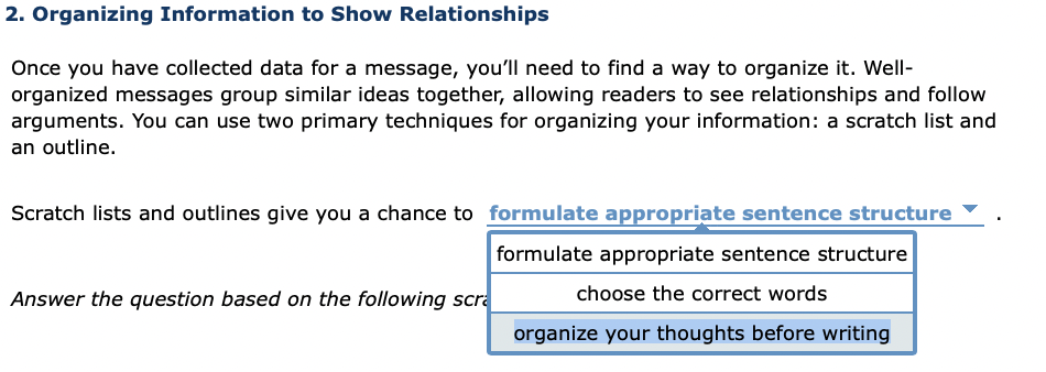 Once you have collected data for a message,