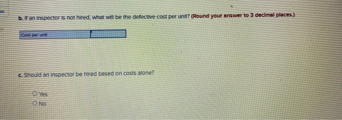 Problem 10-20 (Algo) There is a 3 percent error