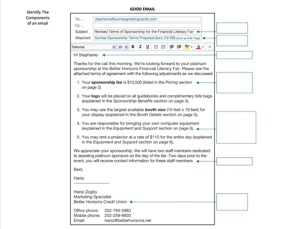 Compare these two emails (one bad and one good)