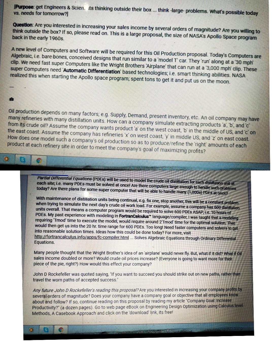 please write a correct answer [Purpose get