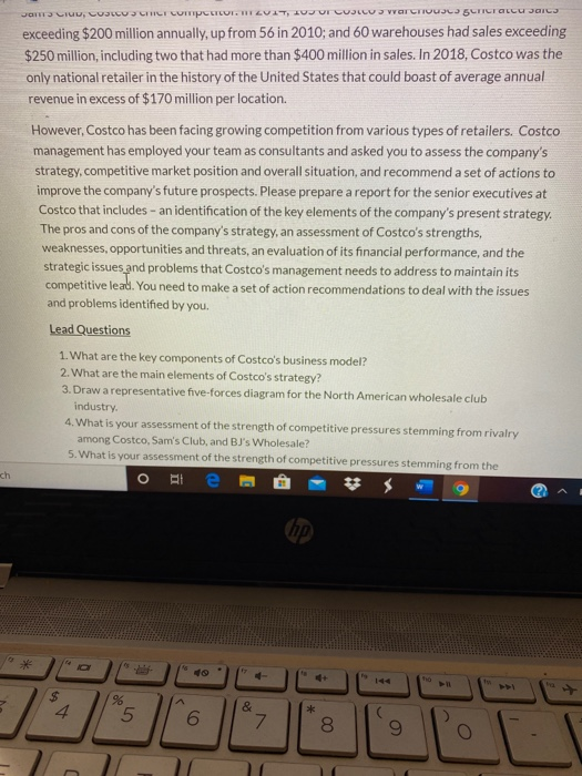 Costco Wholesale Corp. in 2018: Mission Business