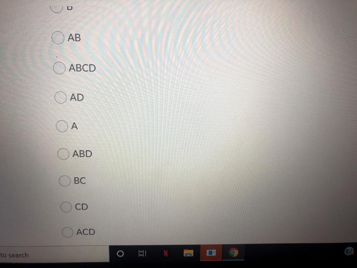 Question 1 (2 points) you run a four-factor
