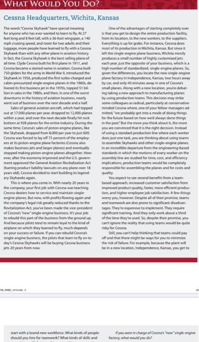 WHAT WOULD YOU DO ANALYSIS REPORT First reading.