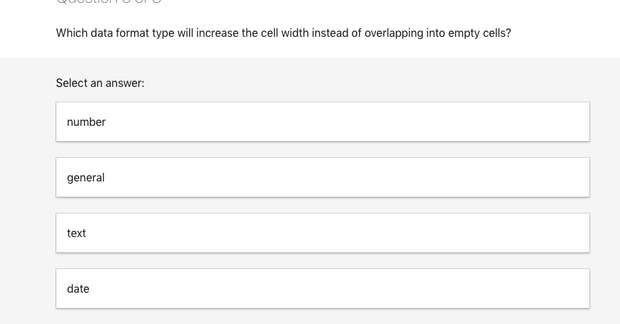 Which data format type will increase the cell