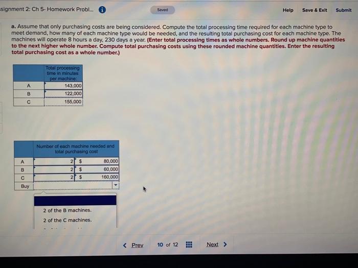 is that correct? signment 2: Ch 5-Homework