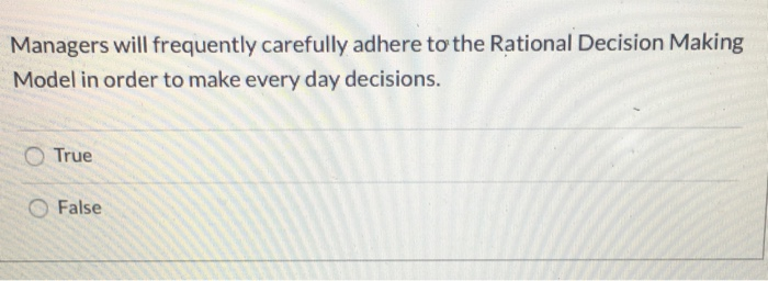 Managers will frequently carefully adhere to the