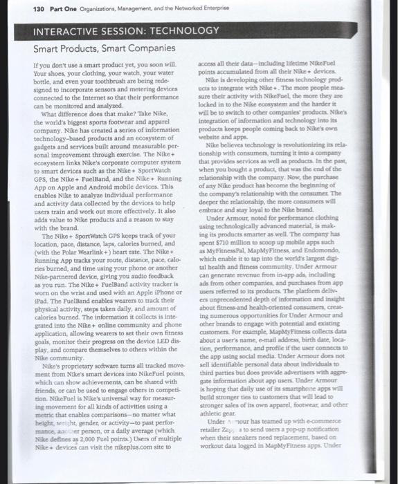 4. Smart Product Issues (Describe issues raised