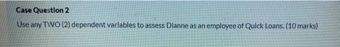 Case: Quick Loans Ltd. Introduction Abby Nicely