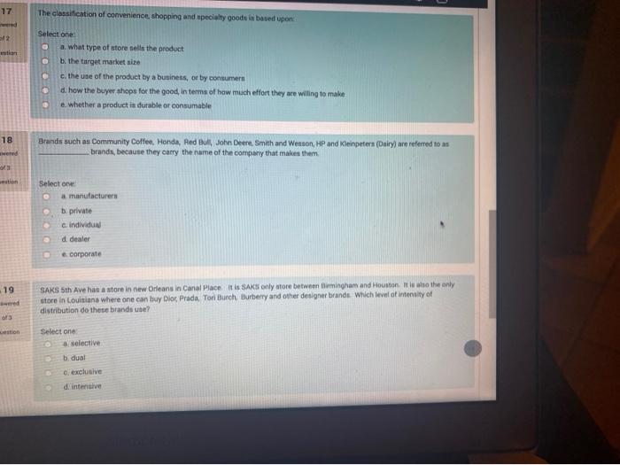any help? . 14 Which item below contained the