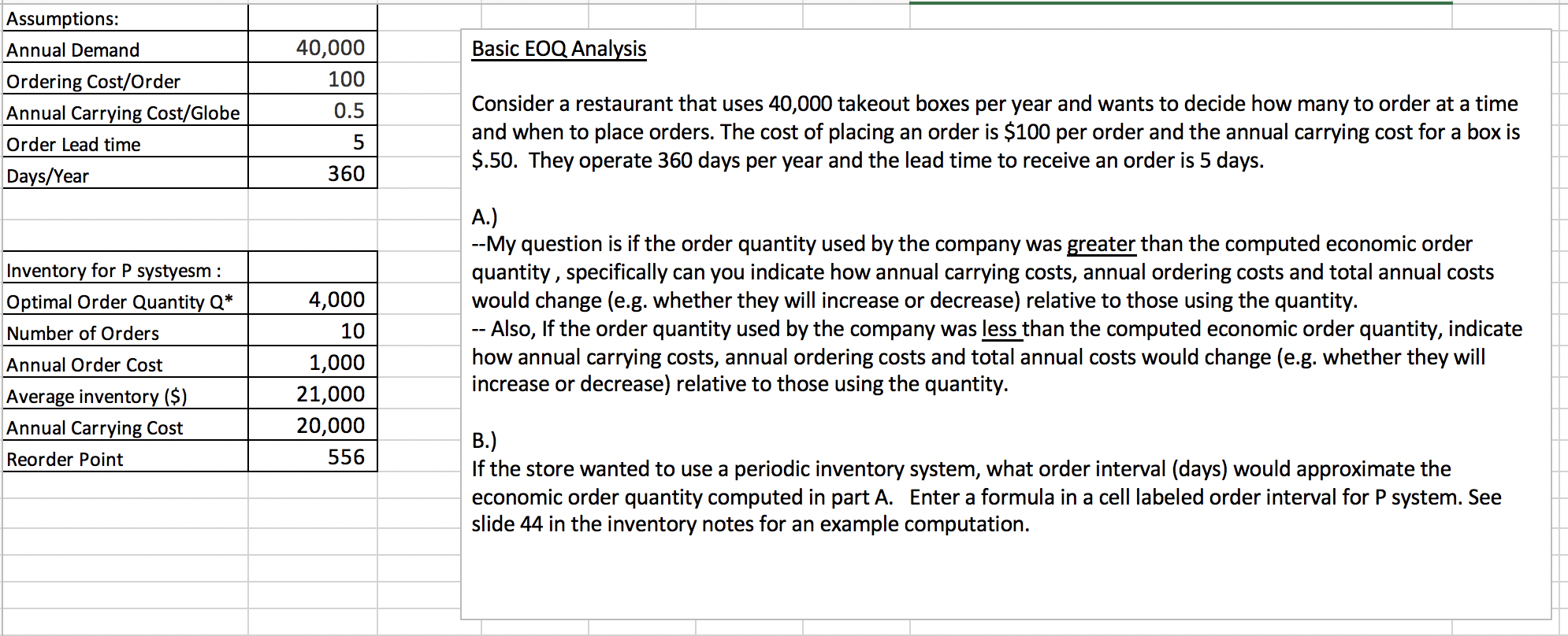 Can you help be answer A and B so I can