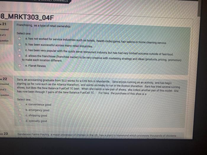 any help? . 14 Which item below contained the