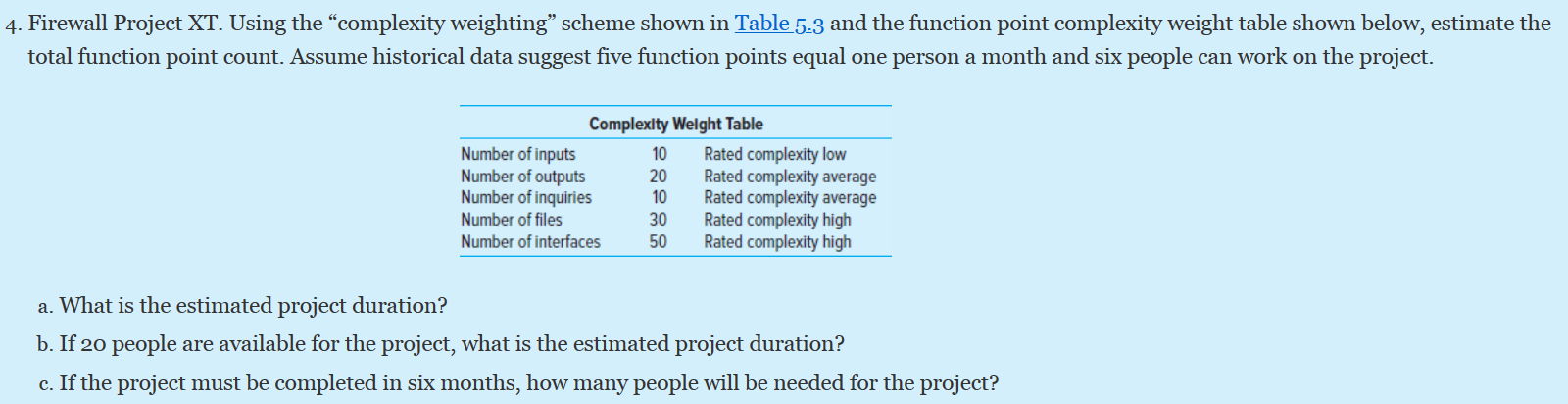 4. Firewall Project XT. Using the complexity