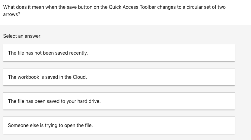 What does it mean when the save button on the